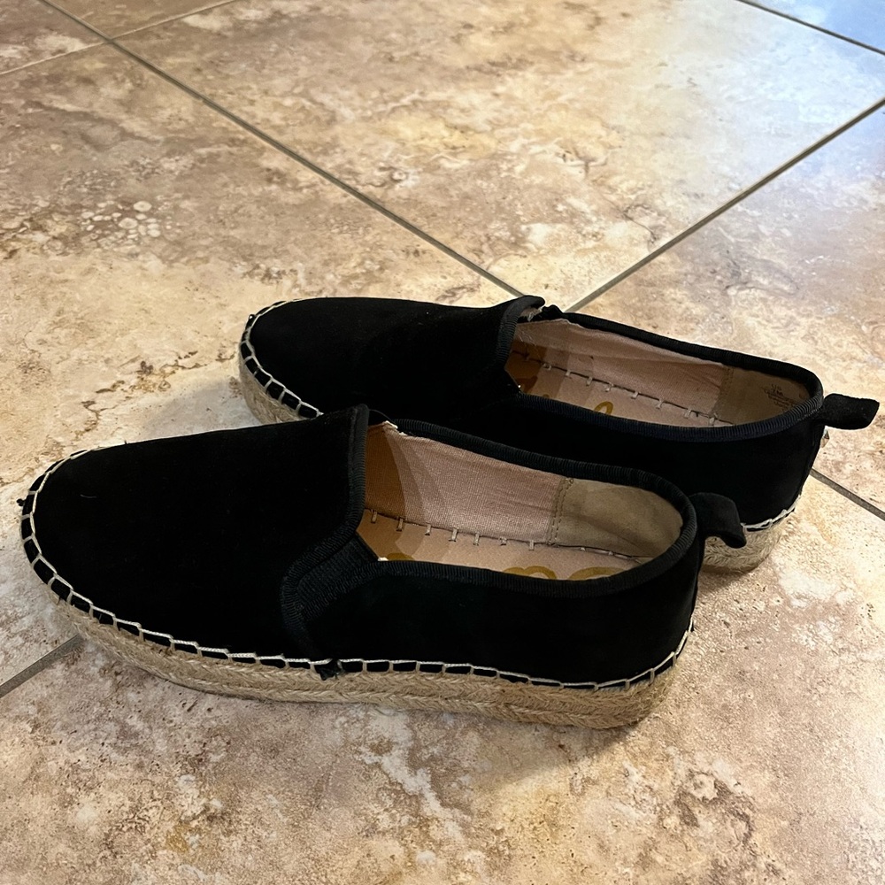 Black Suede Sam Edelman Espadrille